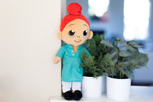 Load image into Gallery viewer, Manu is an Indian, Sikh, Punjabi boy. This plush toy is for children of all ages.