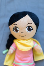 Load image into Gallery viewer, Mahi is an Indian, Sikh, Punjabi girl. This plush toy is for kids of all ages.