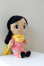 Load image into Gallery viewer, Mahi is an Indian, Sikh, Punjabi girl. This plush toy is for kids of all ages.